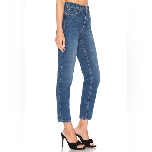 We The Free People High Waist Ankle Cropped Cotton Denim Mom jeans womens 31 - Picture 5 of 15